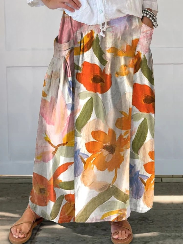 C&G™ | Meadow Wildflower Pocket Skirt