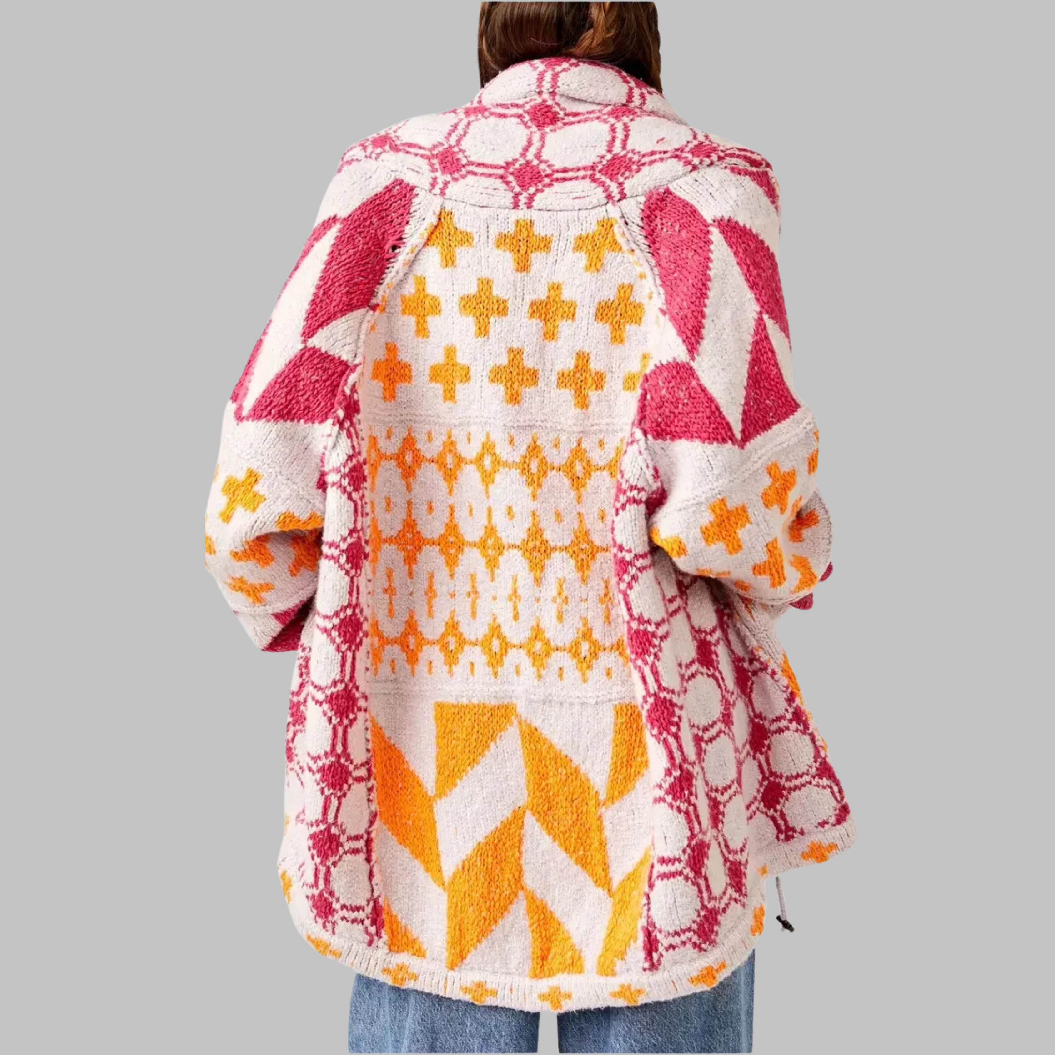 C&G™ | Oversized Vintage Cardigan (One Size)