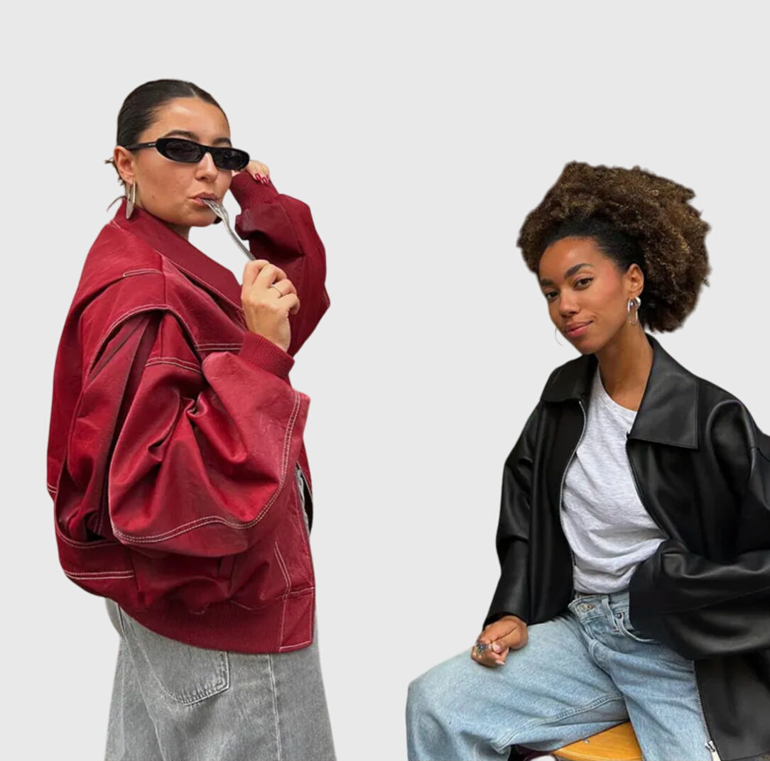C&G™| Oversized Leather Jacket