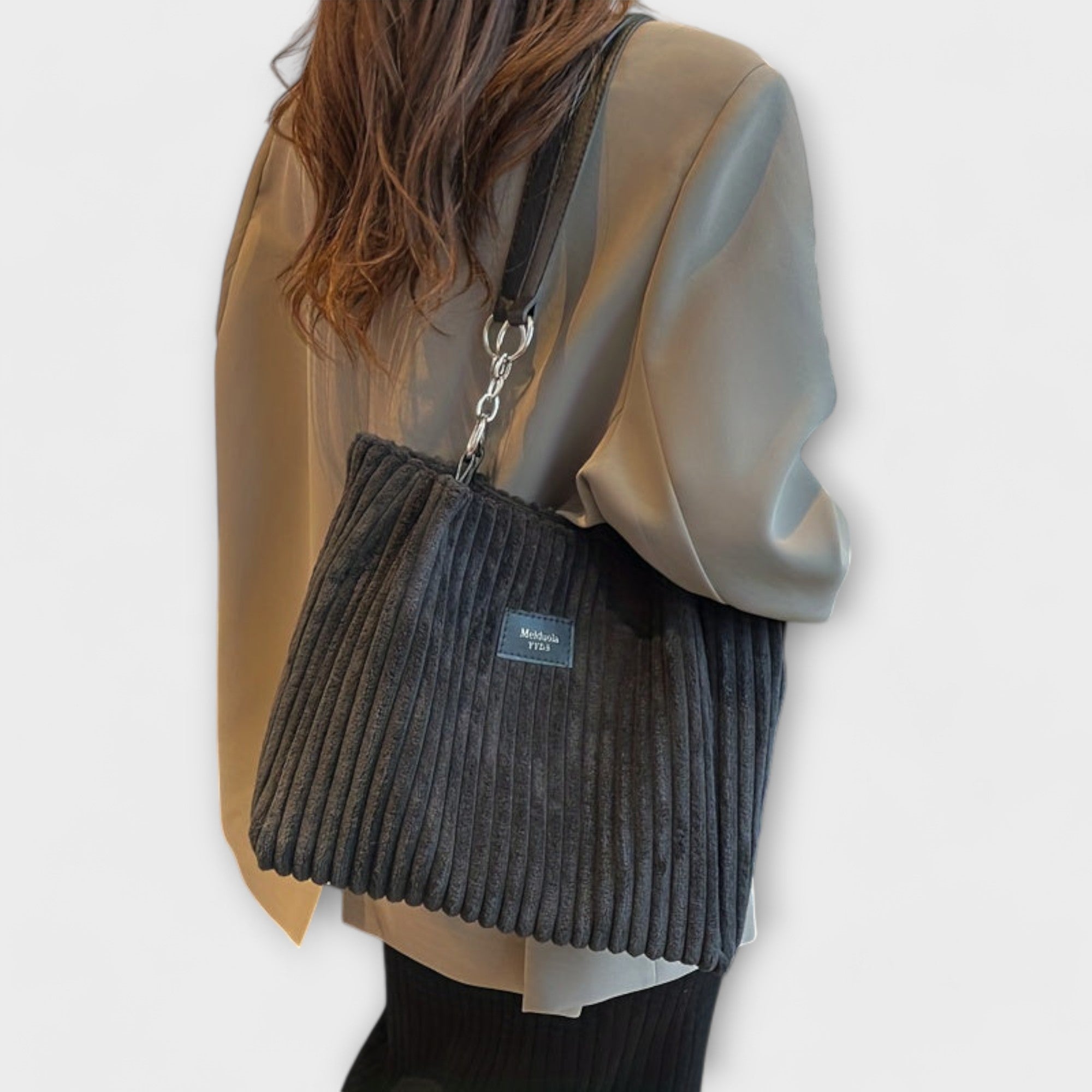 C&G™| Olivia Soft Cord Shoulder Bag