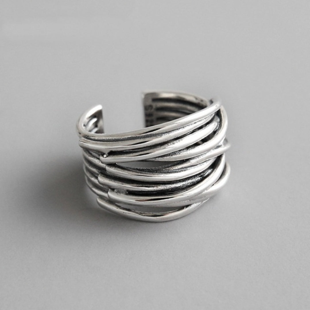C&G™| Adjustable Ring In 925 Sterling Silver