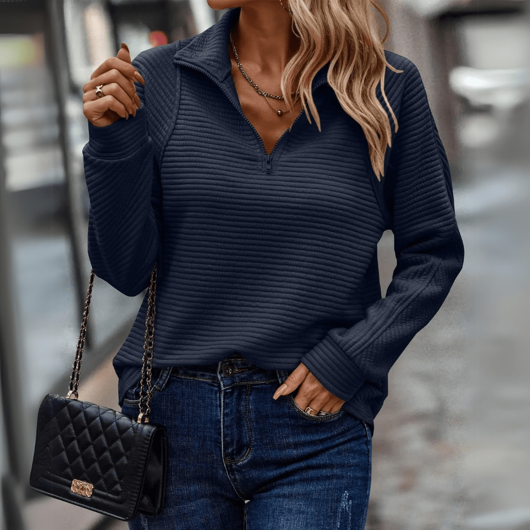 C&G™| Chic Half-Zip Pullover