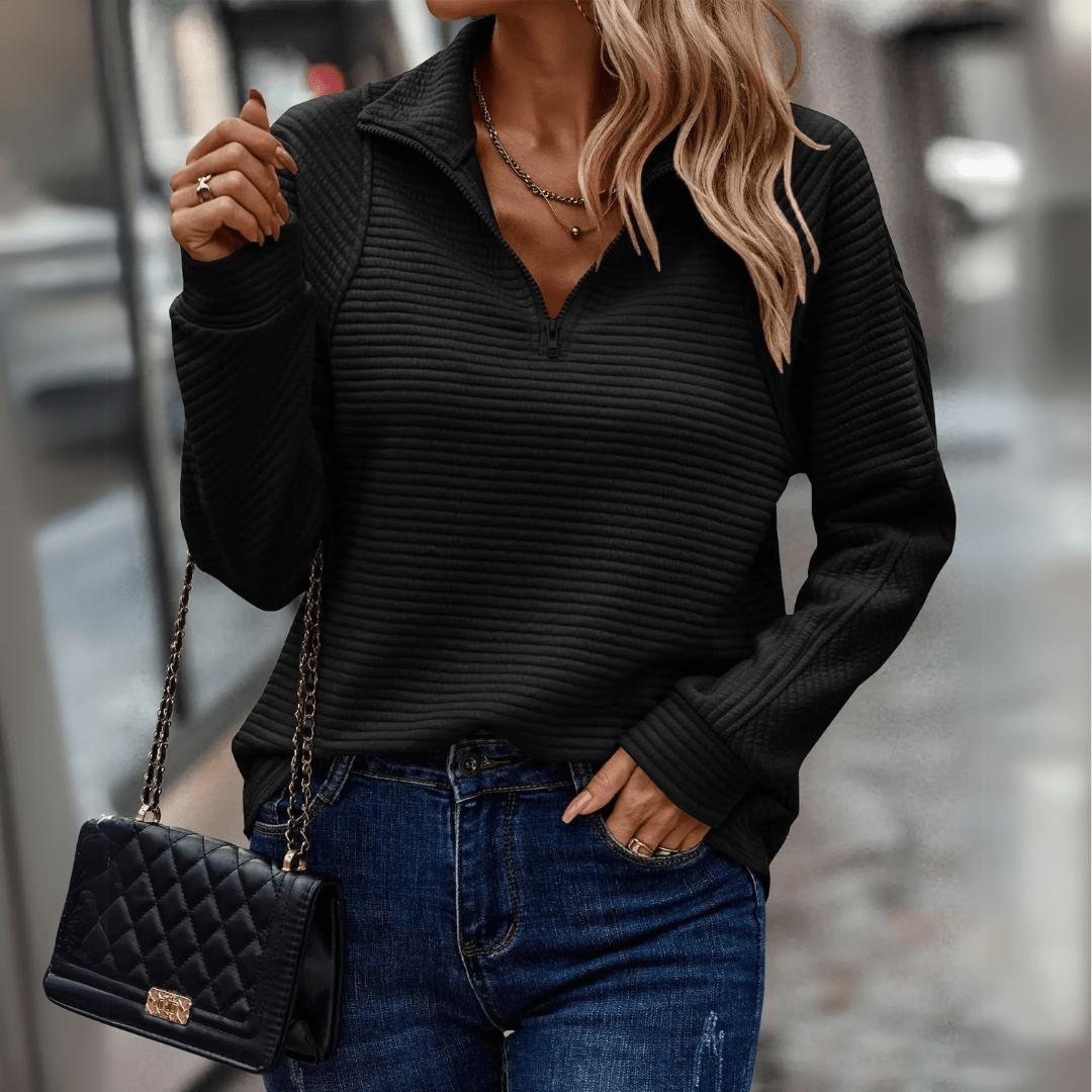 C&G™| Chic Half-Zip Pullover