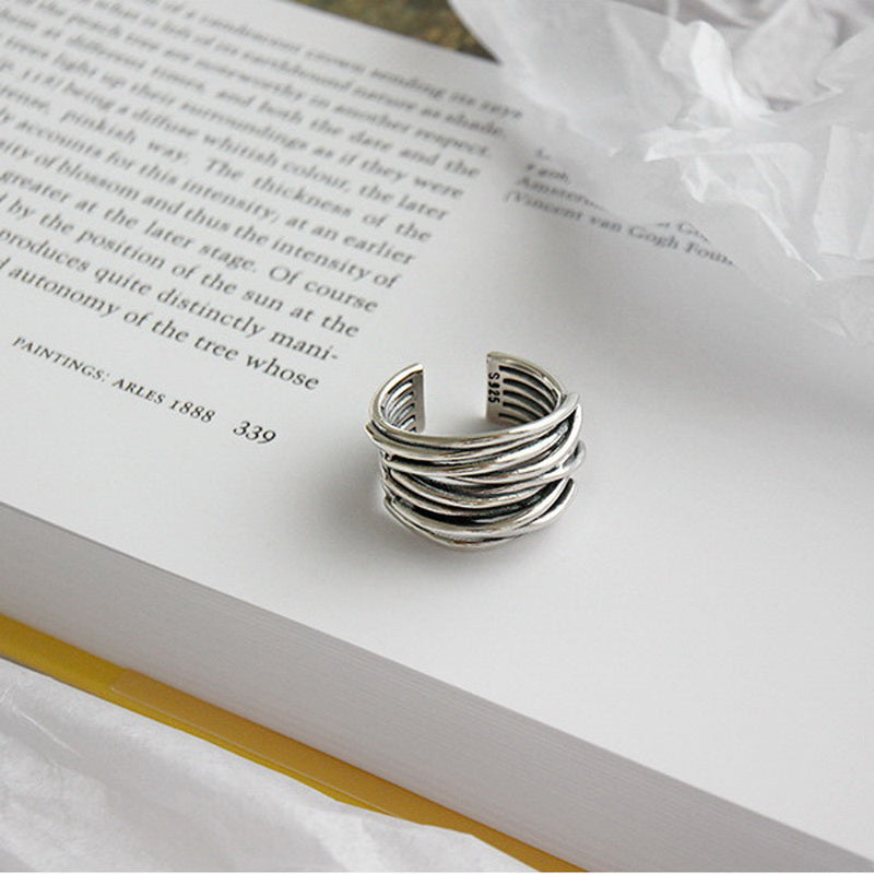 C&G™| Adjustable Ring In 925 Sterling Silver