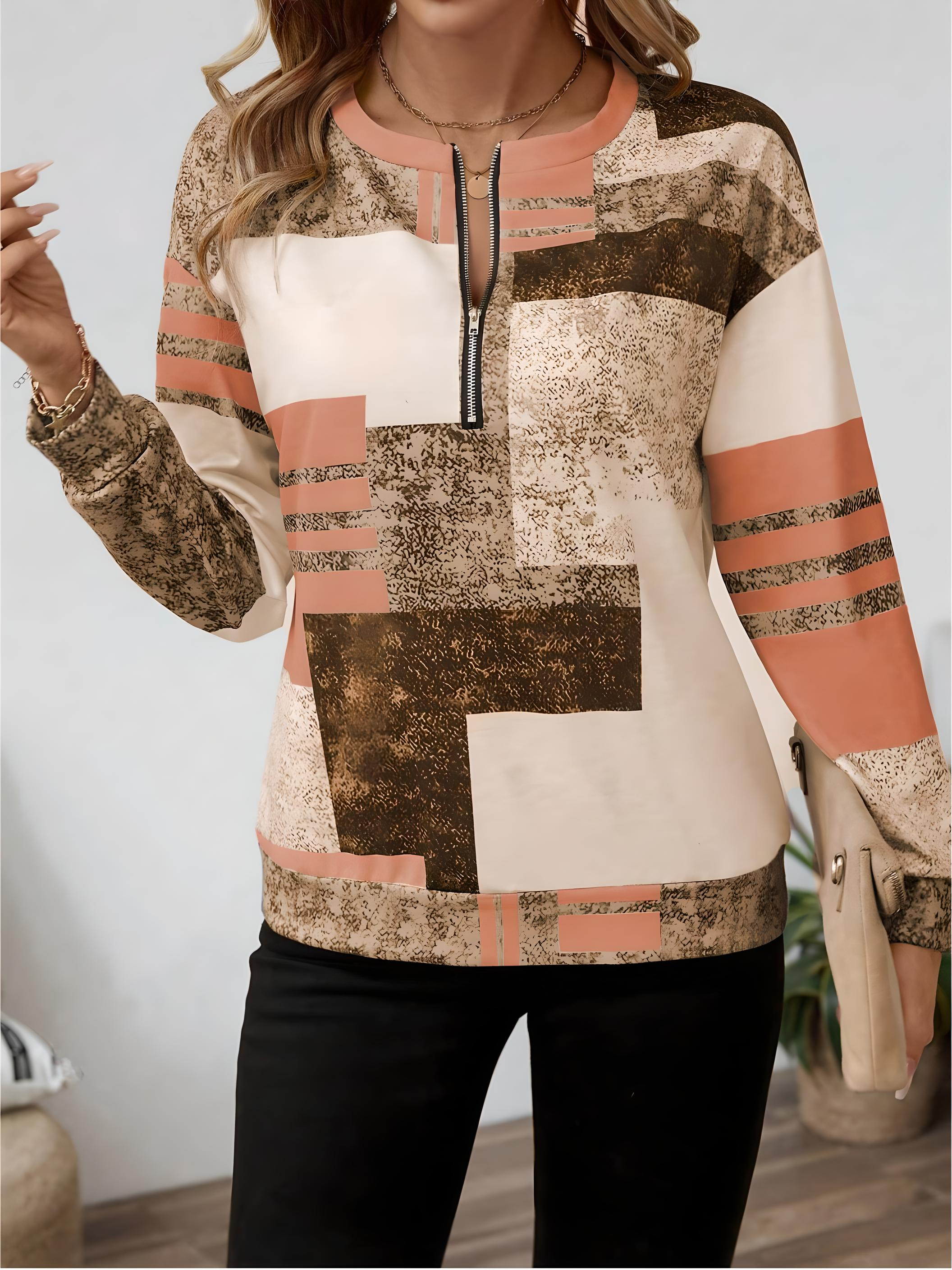 C&G™ | Geometric Zip Top