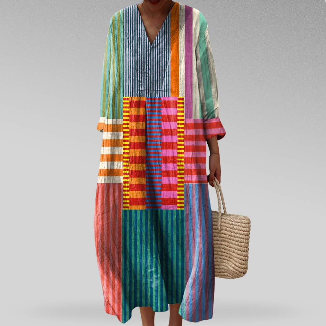 C&G™| Colorblock Breeze Maxi Dress