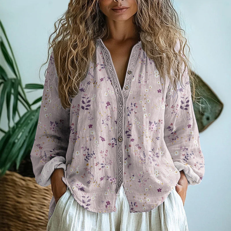 C&G™ | Vintage Leaf Blouse