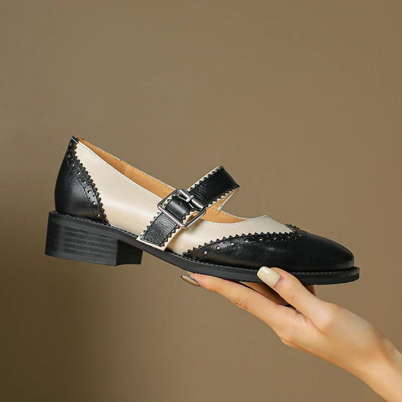 C&G™| Miana Leather Mary Janes