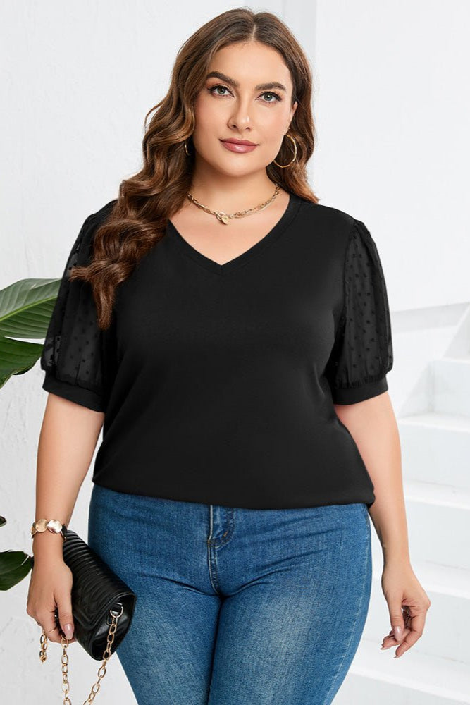 C&G™| Sleek V-Neck Blouse