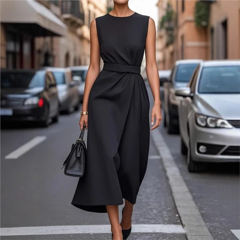 C&G™ | Elegant Round Neck Dress