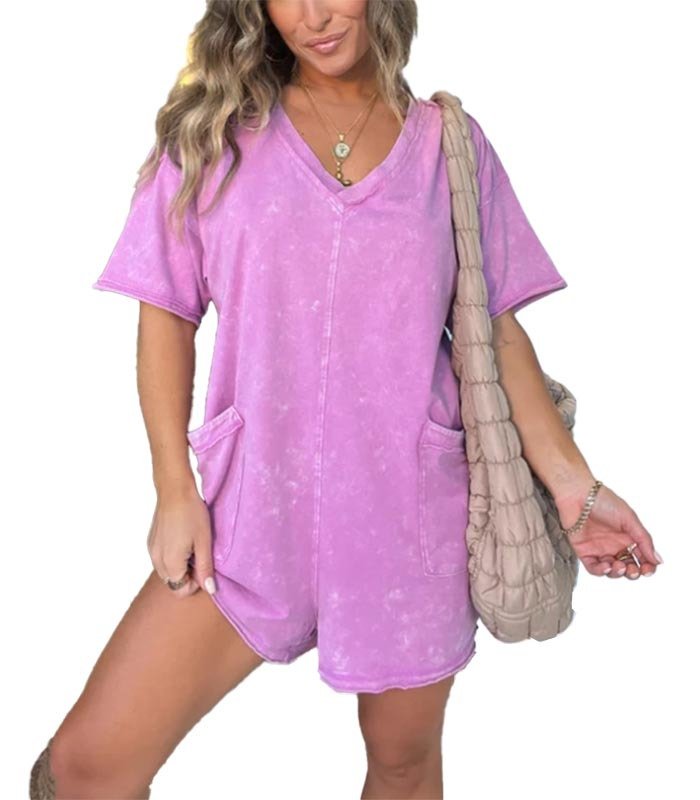 C&G™| Chic Washed Romper