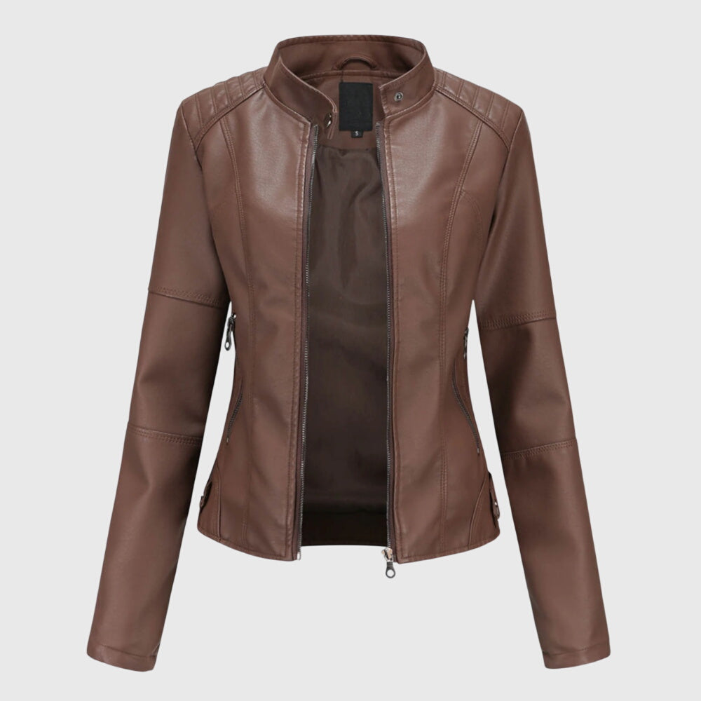 C&G™| Stylish Leather Jacket For Women