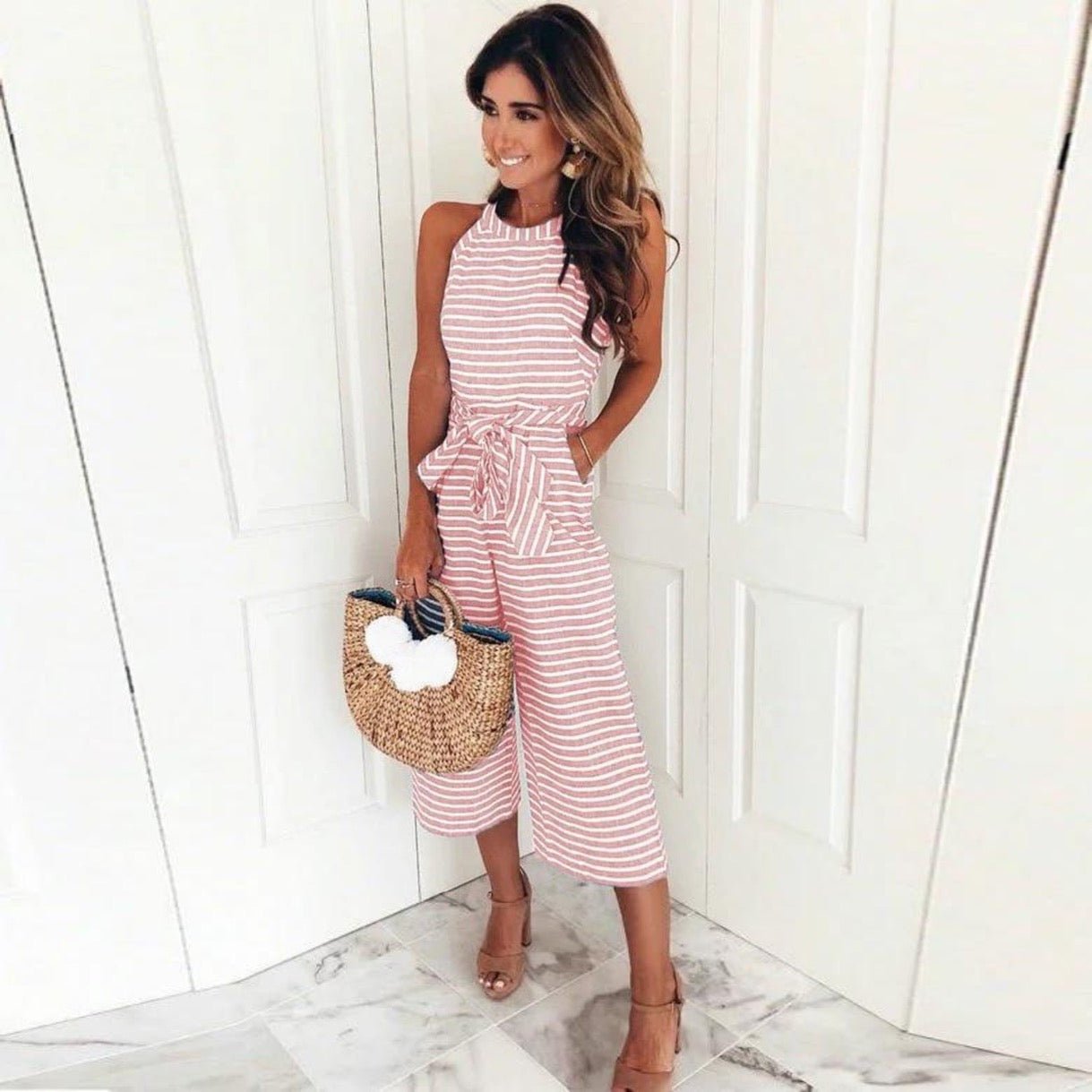 C&G™| Striped Jumpsuit