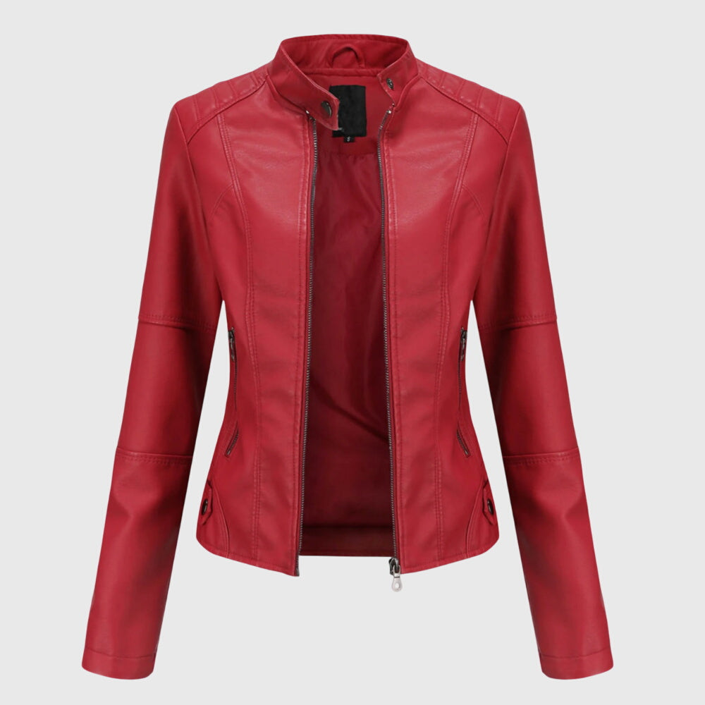 C&G™| Stylish Leather Jacket For Women
