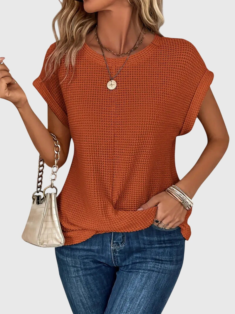 C&G™ | Elegant Blouse With Crew Neck