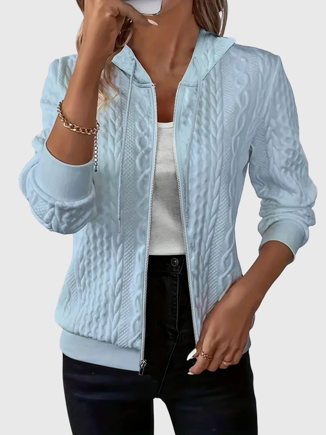 C&G™| Lena™ Zippered Hoodie