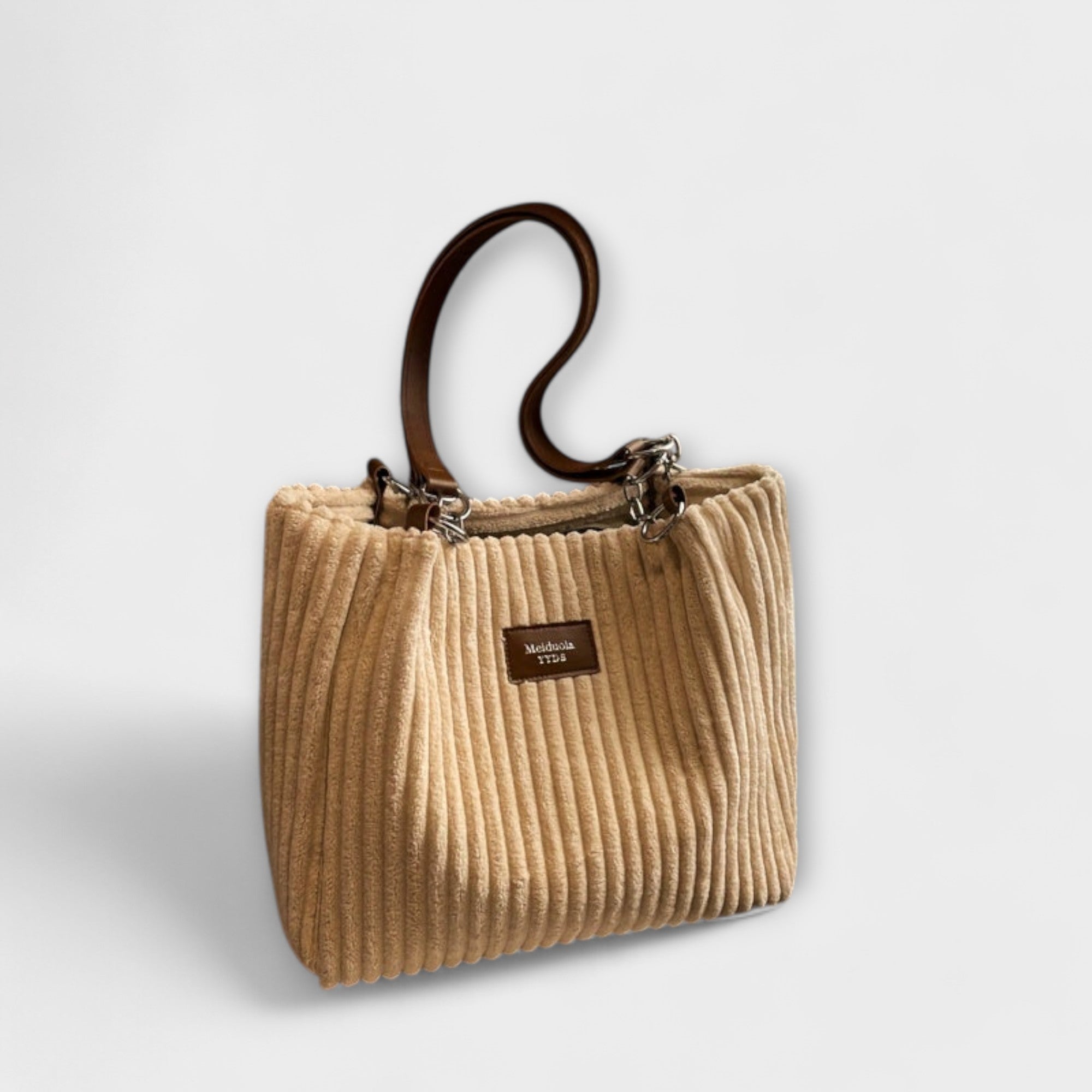 C&G™| Olivia Soft Cord Shoulder Bag