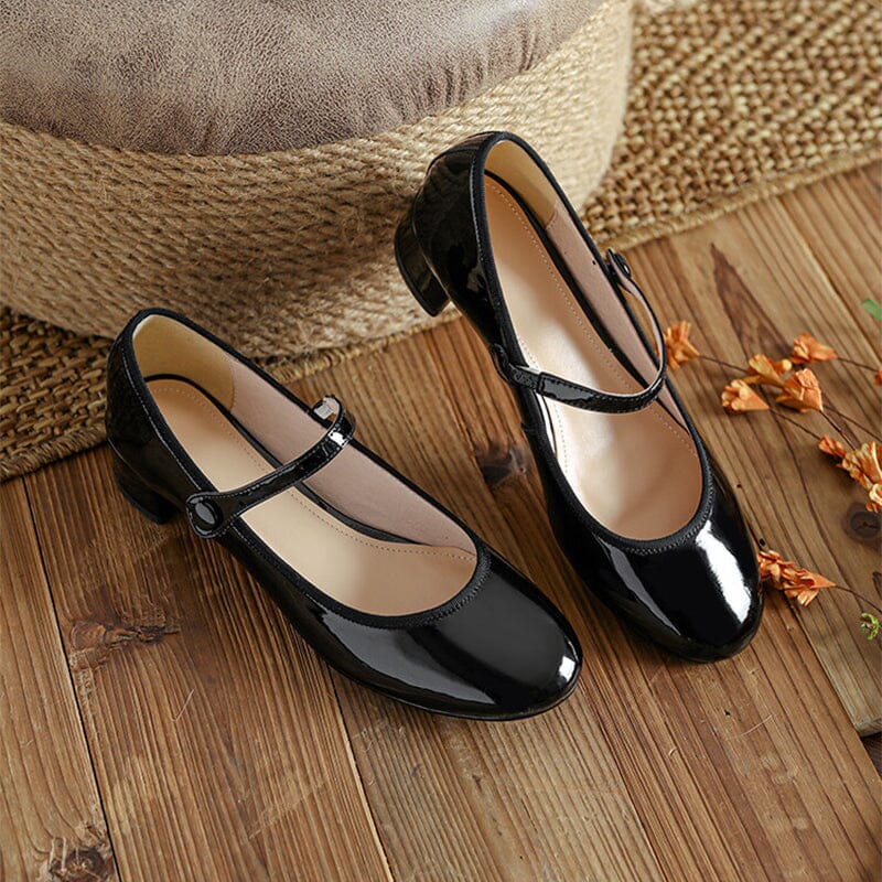 C&G™| Livy Leather Mary Janes