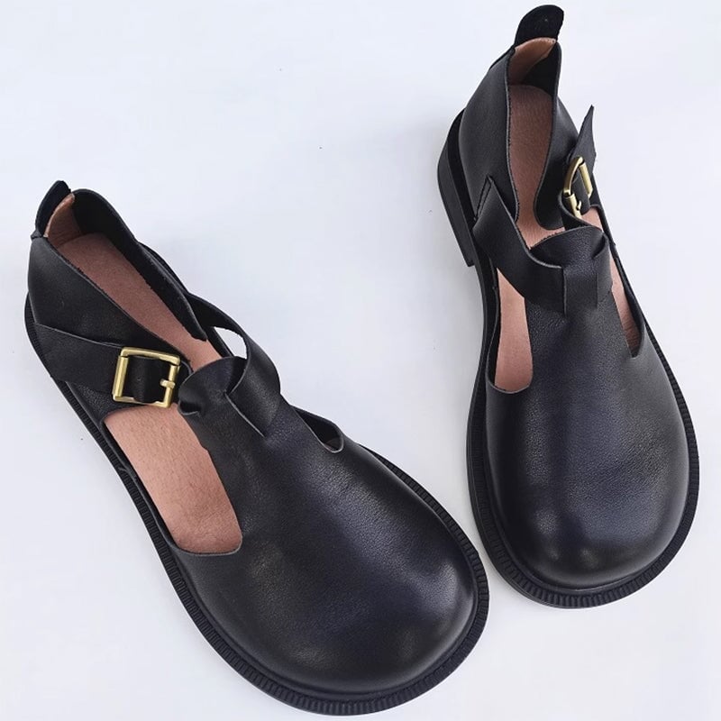 C&G™| Colette Leather Mary Janes