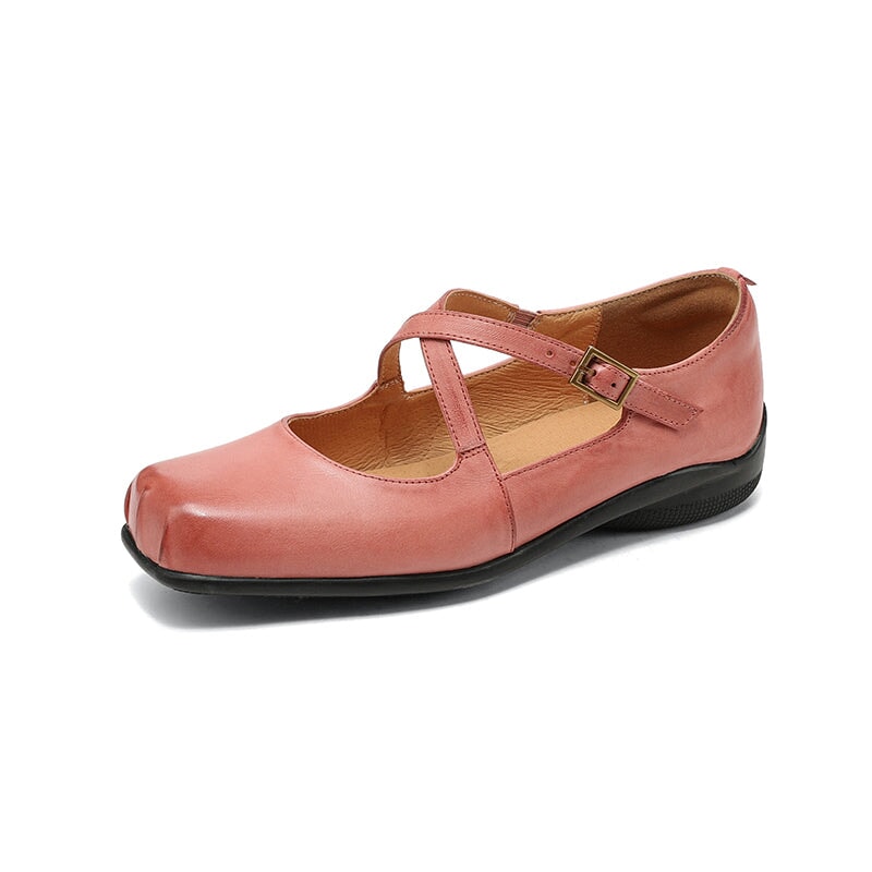 C&G™| Edith Leather Mary Janes