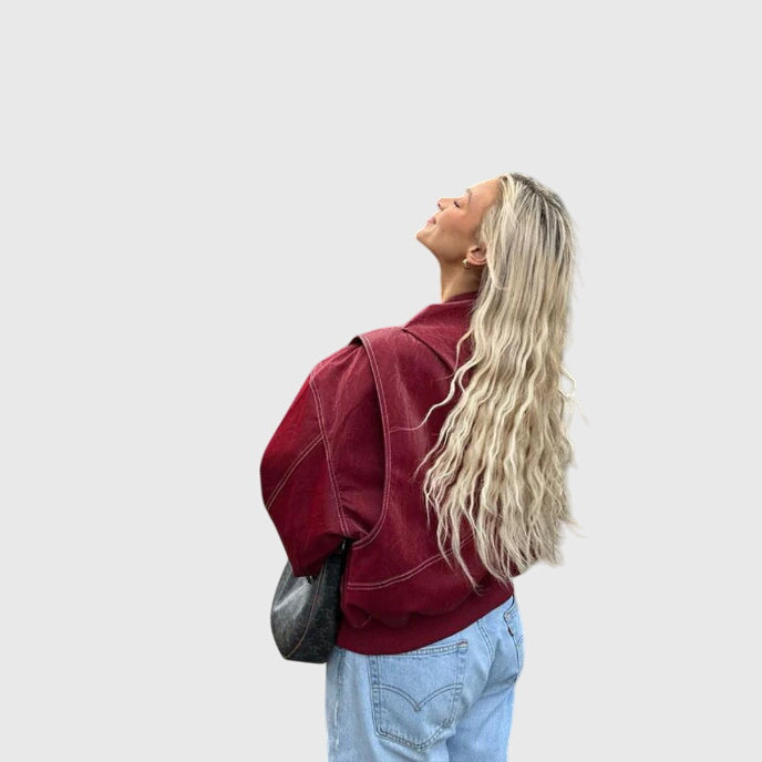 C&G™| Oversized Leather Jacket