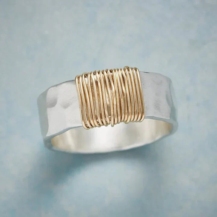 C&G™| Vintage Goldfaden Ring In Silver