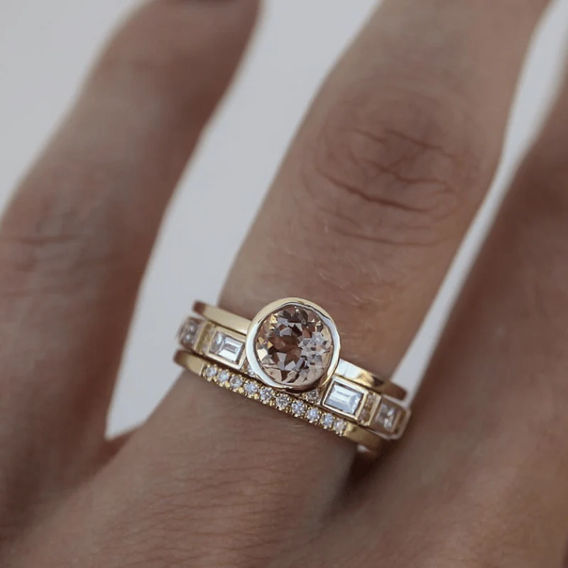 C&G™| Vintage Gold Crystal Ring