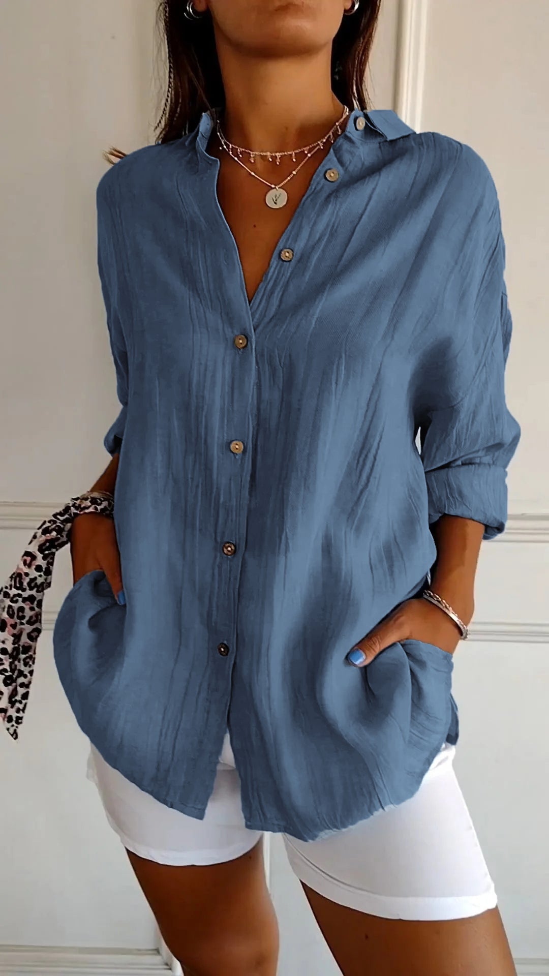 C&G™ | Elegant Pleated Style Shirt
