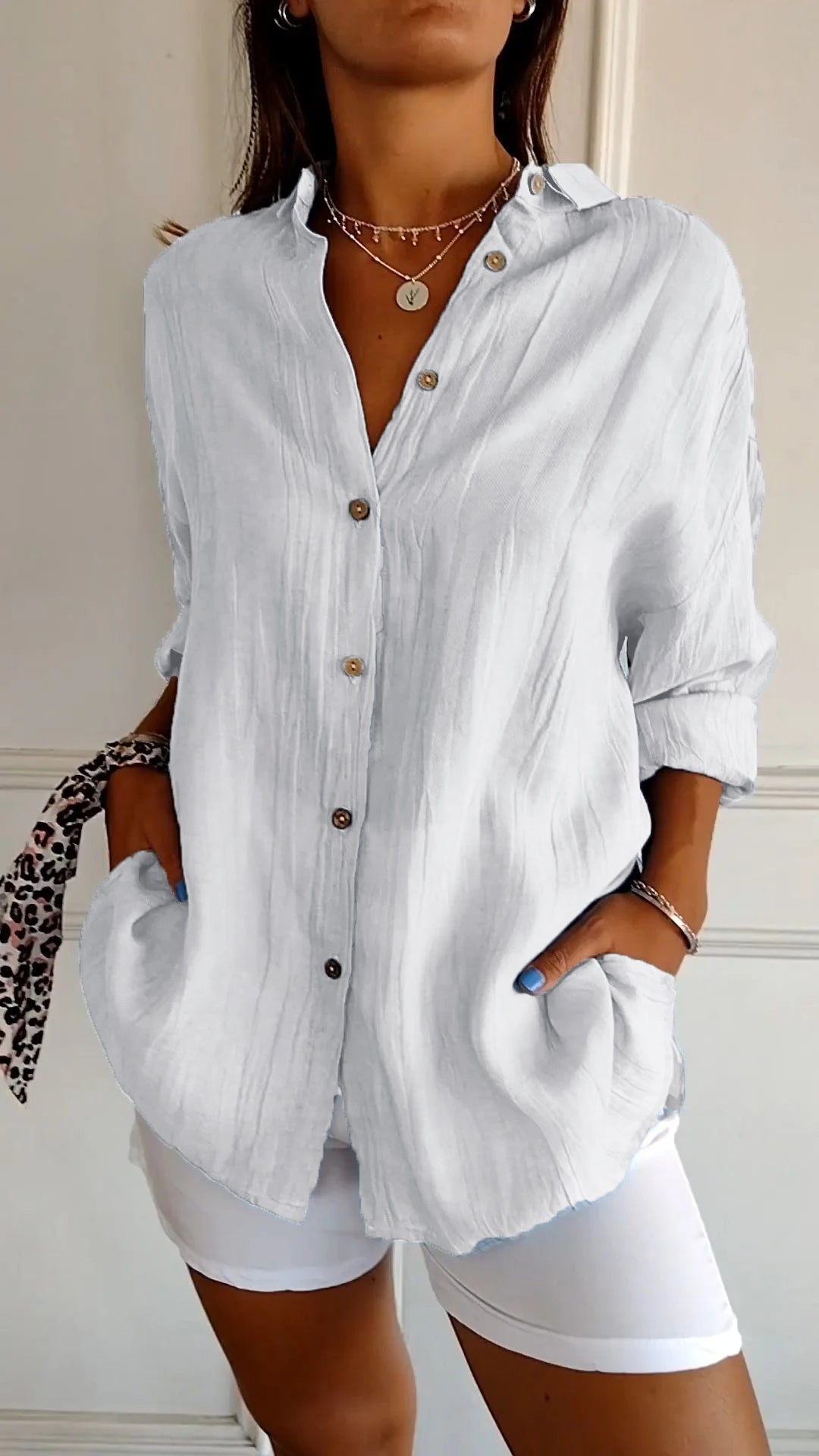 C&G™ | Elegant Pleated Style Shirt