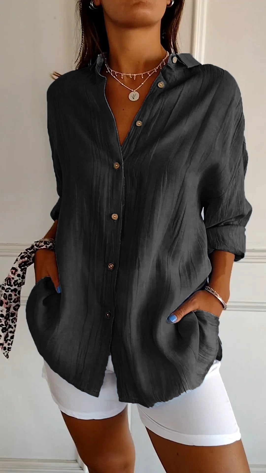 C&G™ | Elegant Pleated Style Shirt
