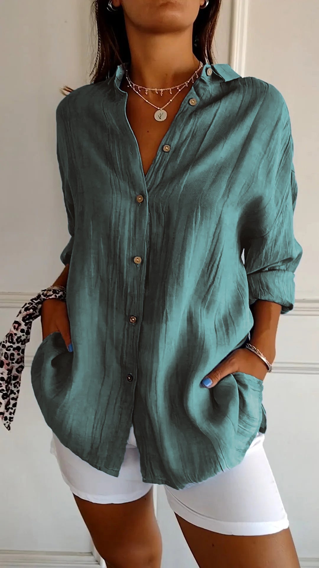 C&G™ | Elegant Pleated Style Shirt