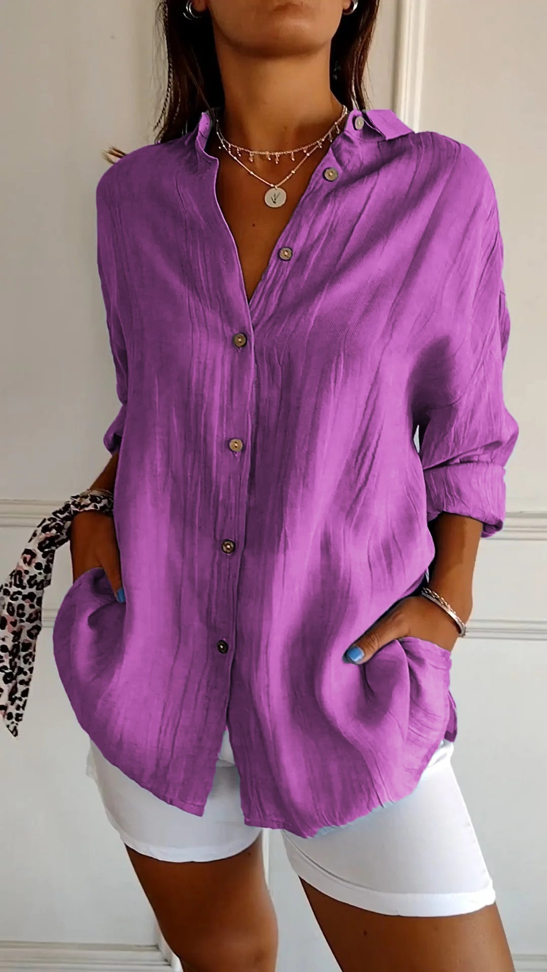 C&G™ | Elegant Pleated Style Shirt