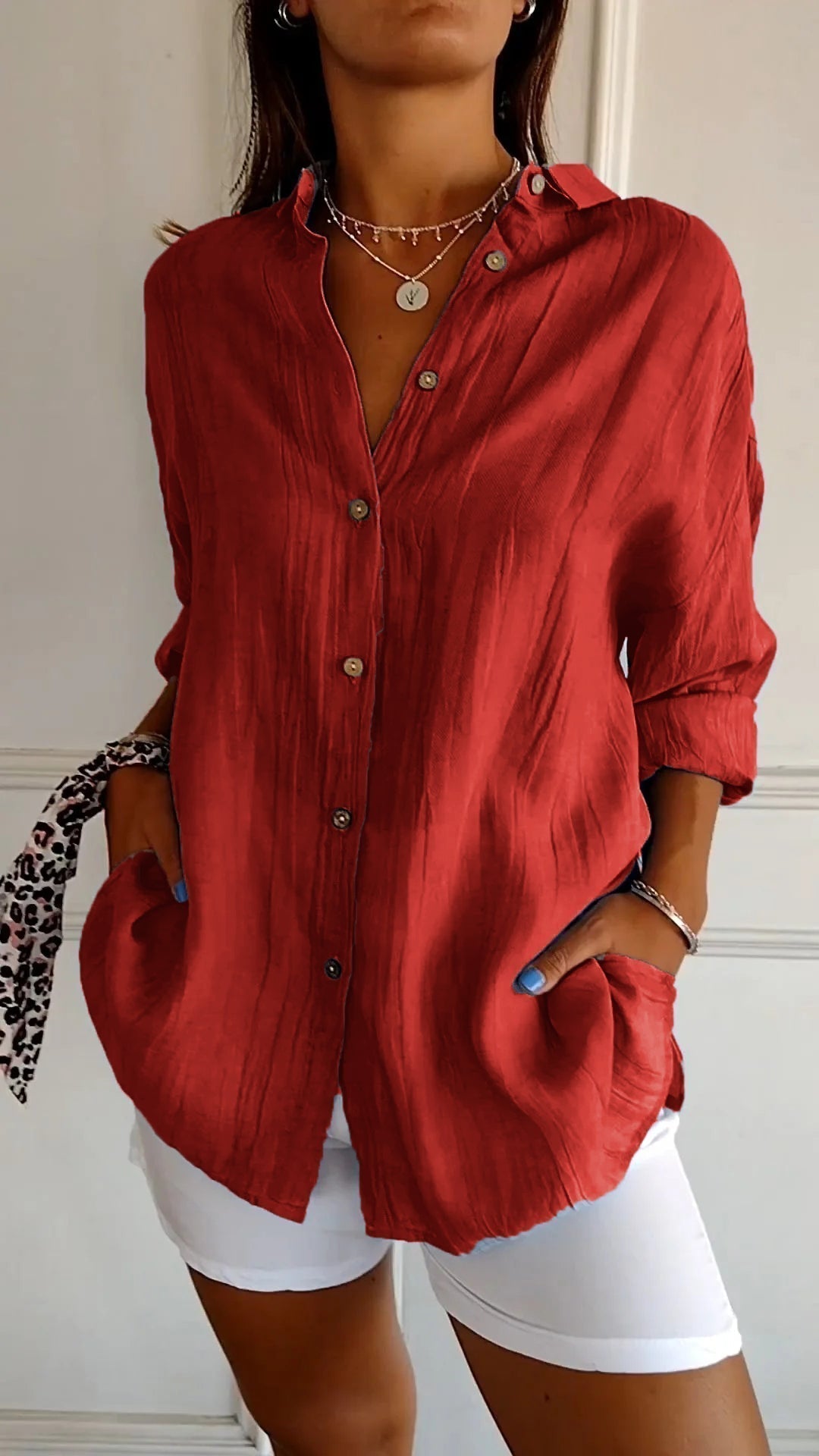 C&G™ | Elegant Pleated Style Shirt