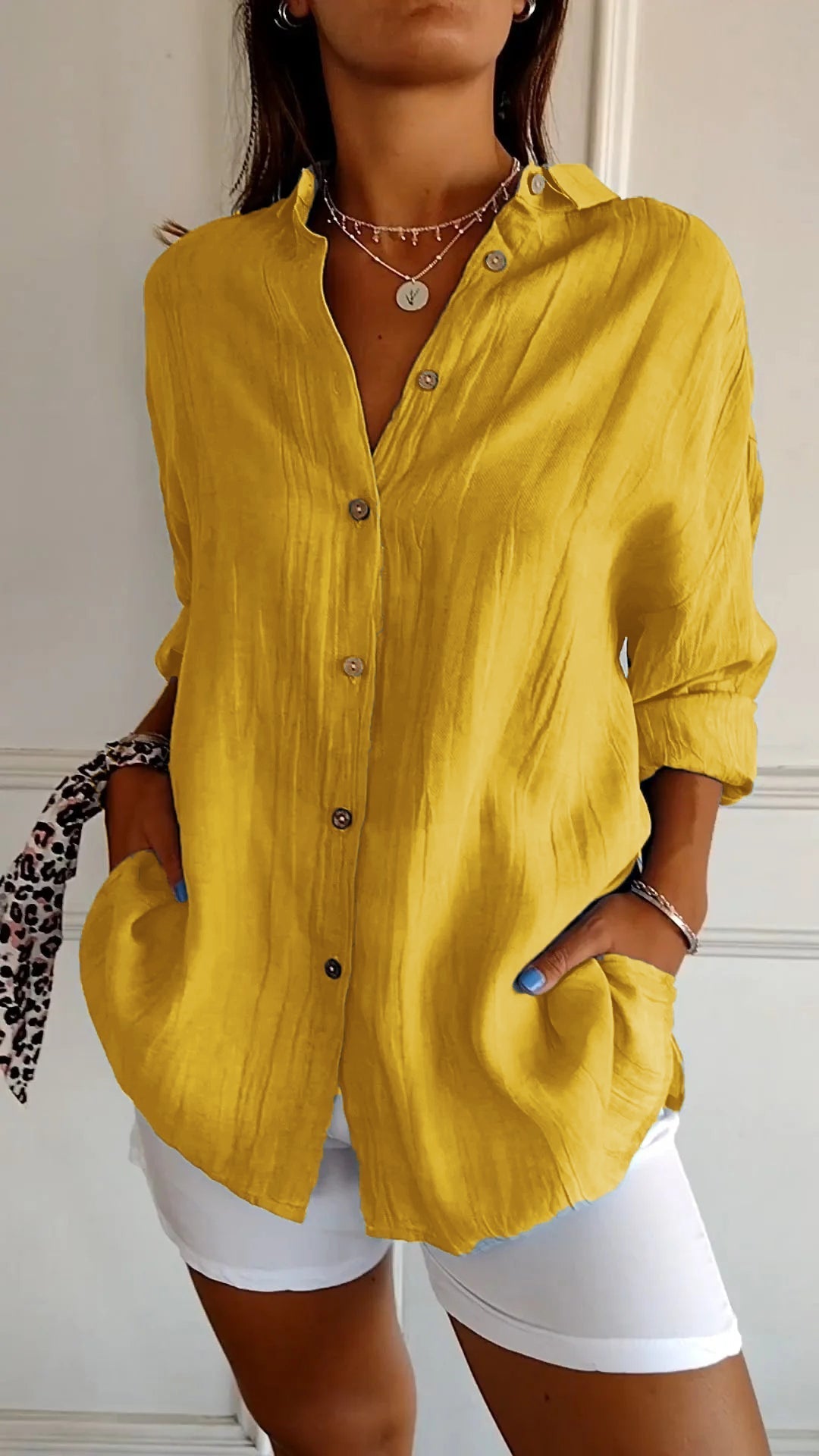C&G™ | Elegant Pleated Style Shirt