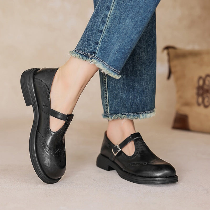 C&G™| Risla Leather Mary Janes