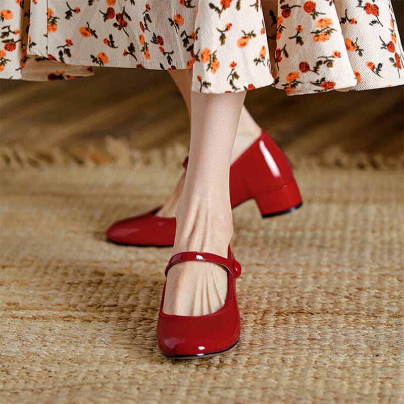 C&G™| Livy Leather Mary Janes