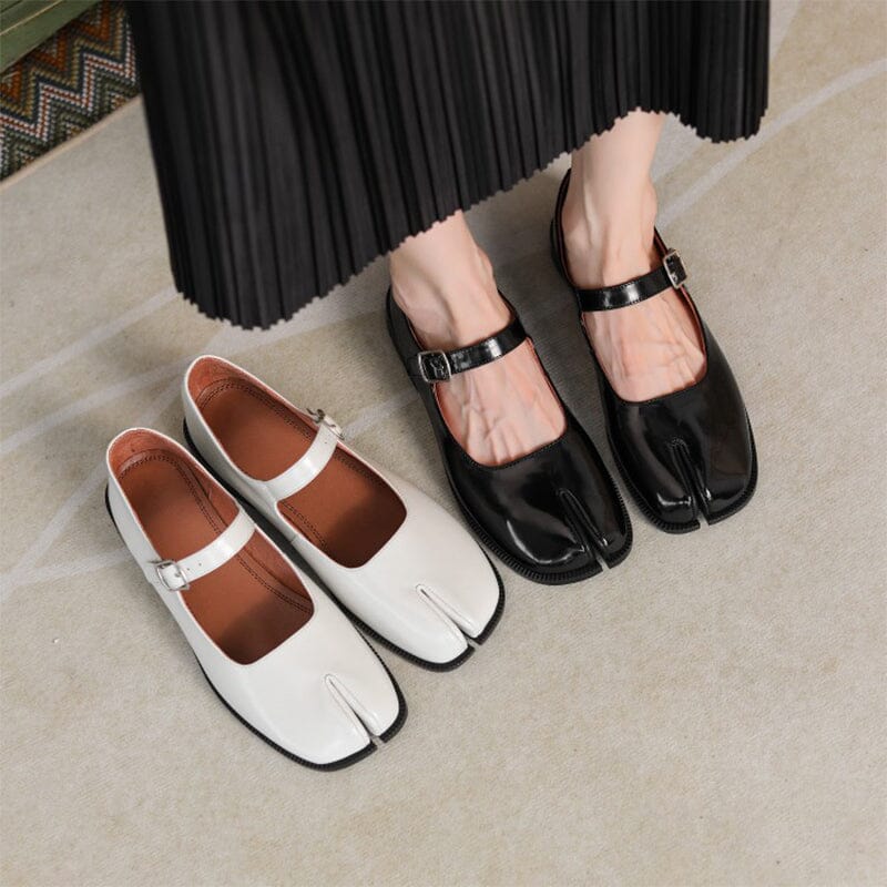 C&G™| Martha Leather Mary Janes