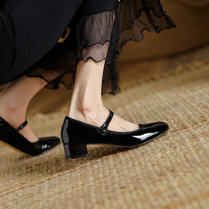 C&G™| Livy Leather Mary Janes