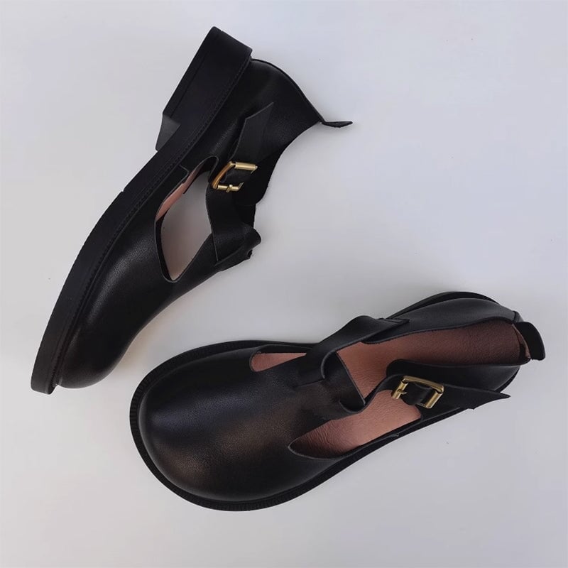 C&G™| Colette Leather Mary Janes