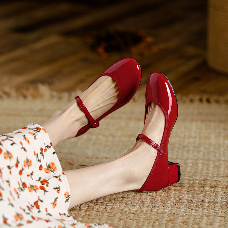 C&G™| Livy Leather Mary Janes