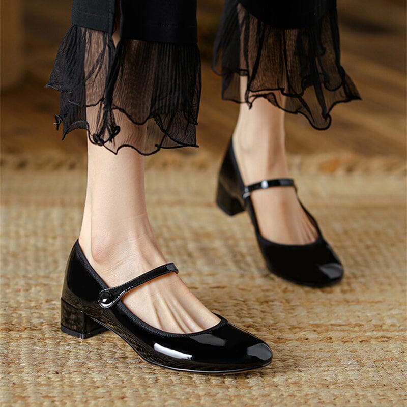 C&G™| Livy Leather Mary Janes