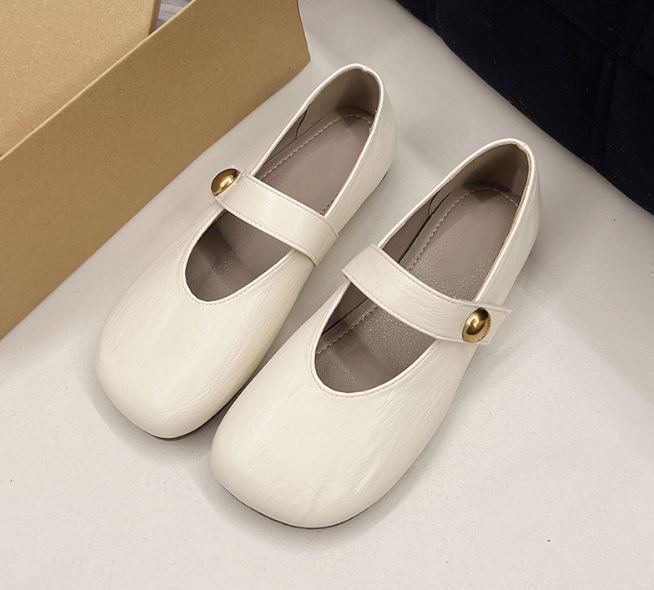 C&G™| Irene Leather Mary Janes