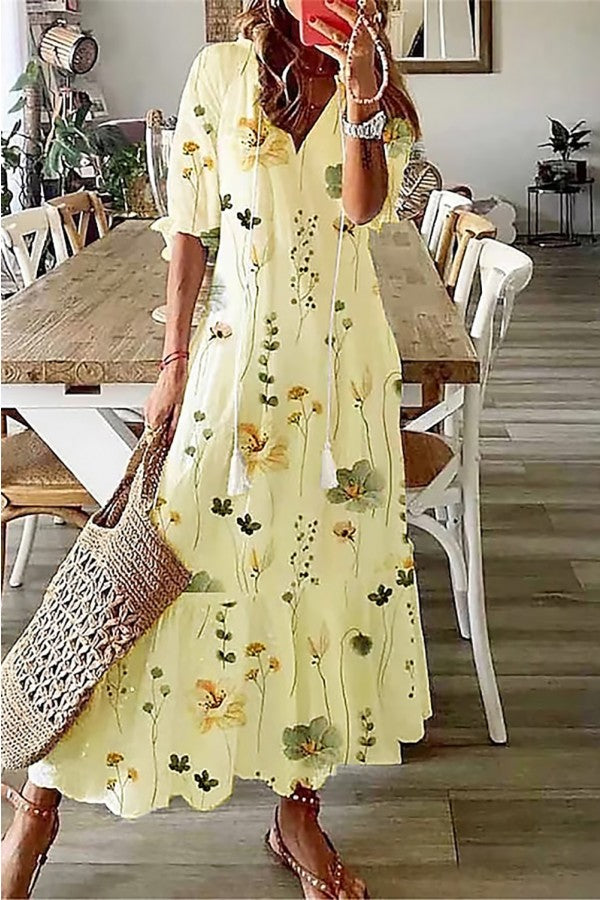 C&G™ | Effortless Floral Maxi Dress